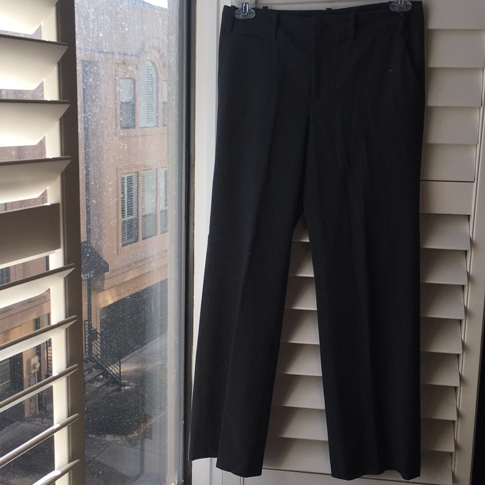 Gray unlined stretch slacks